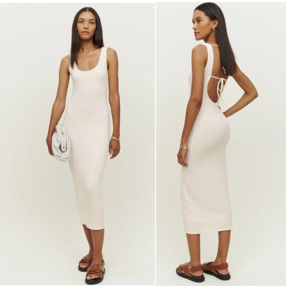 Reformation Cream Dress